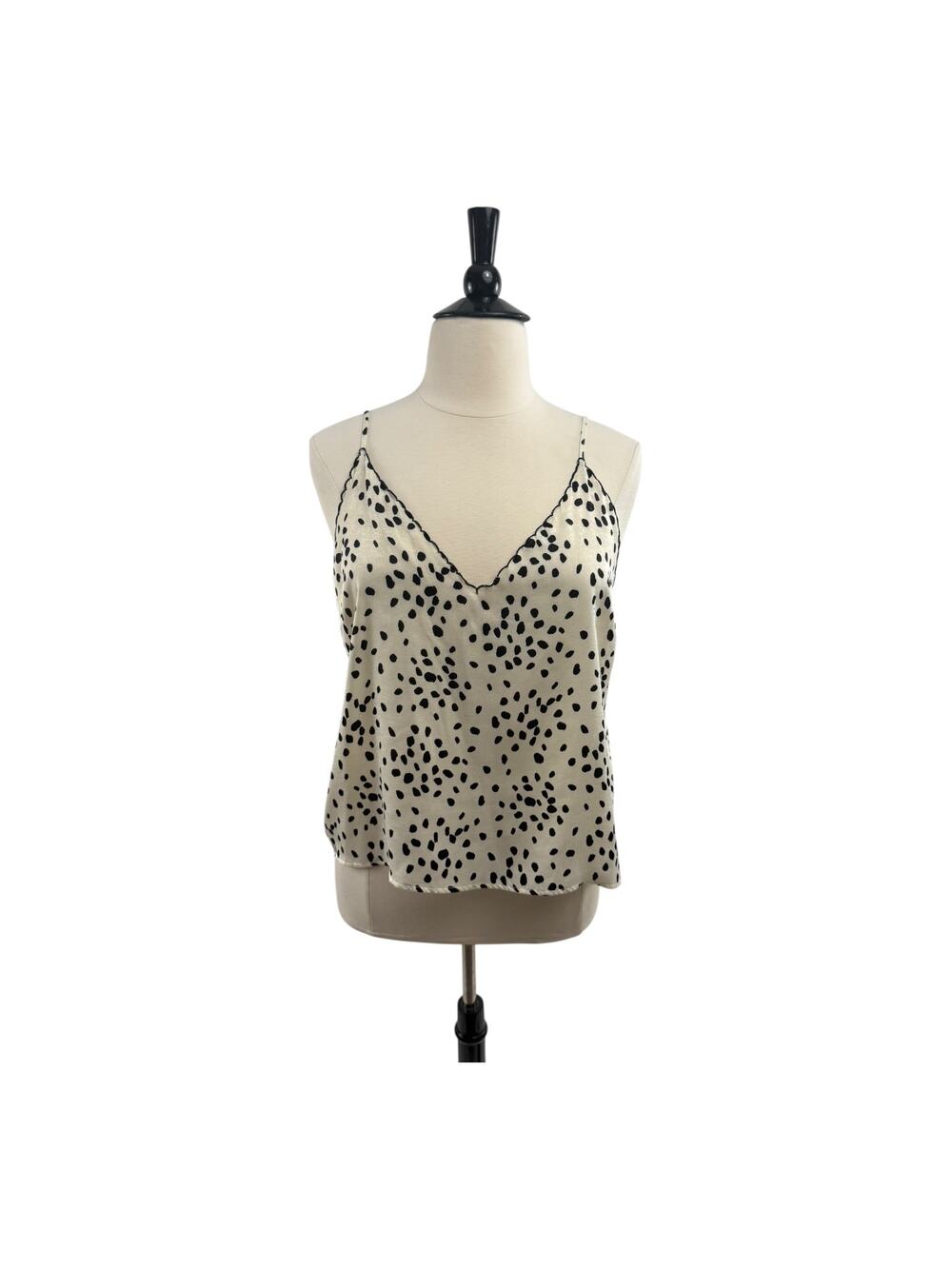 BP. Polka Dot Scalloped Cami, Size 1X